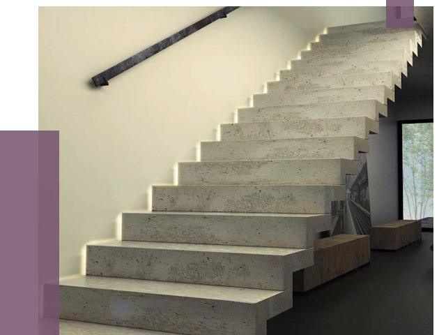 Облицовка бетонных лестниц в Сасове от 4547 руб/м2
