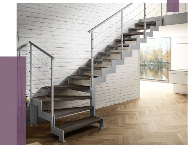 Г-образные лестницы под ключ в Сасове от 36631 руб. | ПРОЛЁТ-Ссв