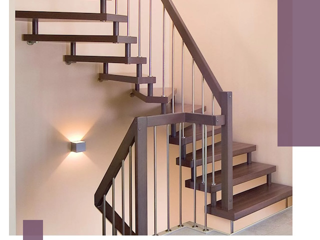 Изготовление лестниц на больцах в Сасове под ключ