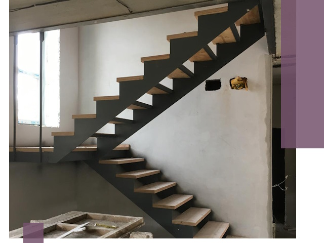 Изготовление лестниц на металлокаркасе в Сасове от производителя