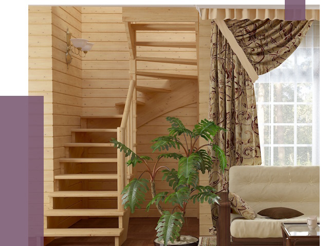 Лестницы для дачи в Сасове от 75030 руб.  | ПРОЛЁТ-Ссв