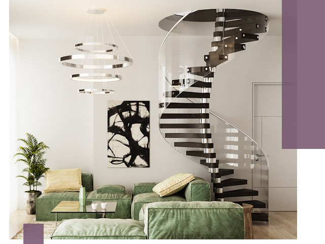 Лестницы для двухуровневой квартиры в Сасове — изготовление и монтаж