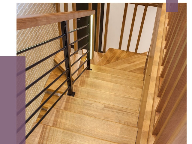 Лестницы из ясеня в Сасове под ключ от 9903 руб. 