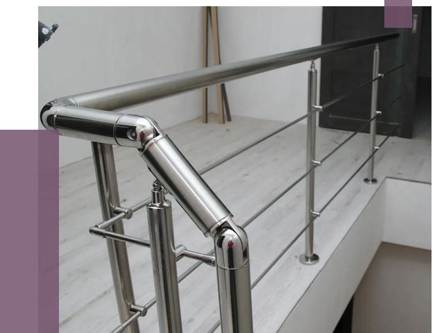 Перила из нержавеющей стали в Сасове от 8892 руб. под ключ | ПРОЛЁТ-Ссв