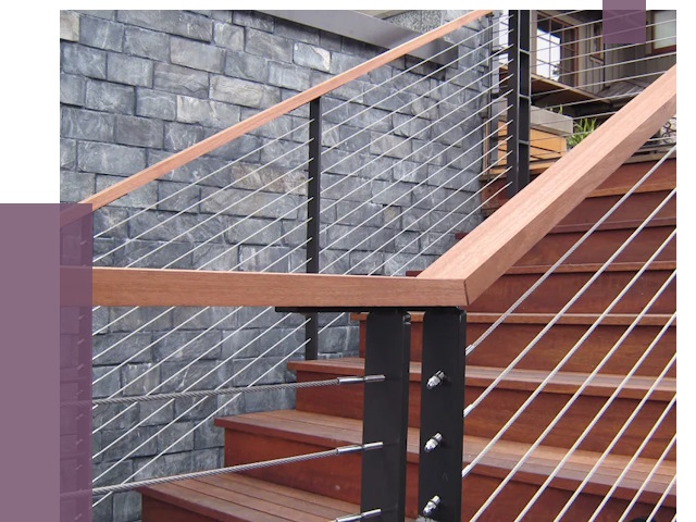 Тросовые перила под ключ в Сасове от 7680 руб.