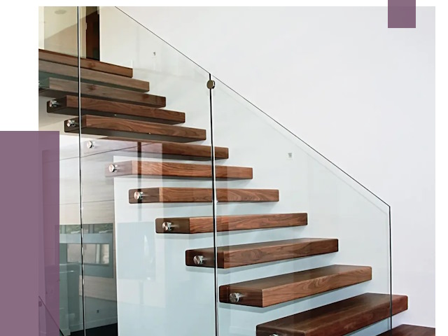 Стеклянные перила для лестницы в Сасове от 14652 руб.