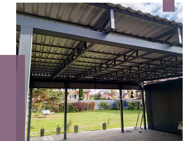 Монтаж навесов в Сасове от 7276 руб. — установка навеса | ПРОЛЁТ-Ссв