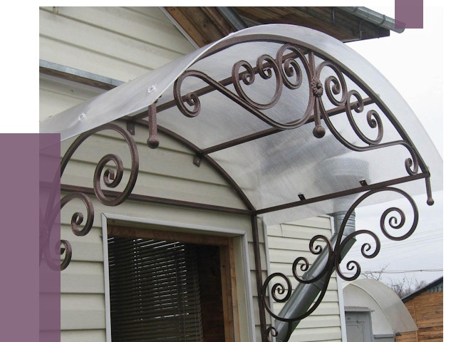 Изготовление козырьков в Сасове от 7276 руб. — заказать | ПРОЛЁТ-Ссв