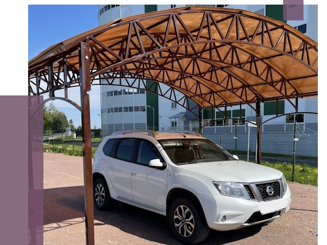 Недорогие навесы в Сасове от 42441 руб.  | ПРОЛЁТ-Ссв