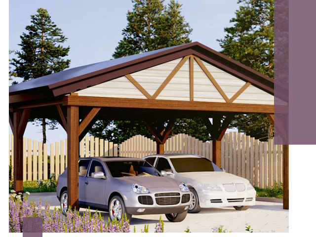 Навесы для автомобиля в Сасове — изготовление и монтаж