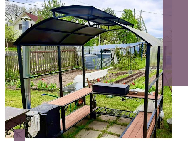 Навесы для барбекю в Сасове: изготовление, монтаж и демонтаж