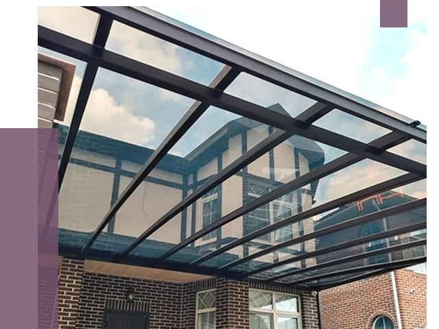 Навесы из поликарбоната в Сасове от 8508 руб. под ключ — ПРОЛЁТ-Ссв