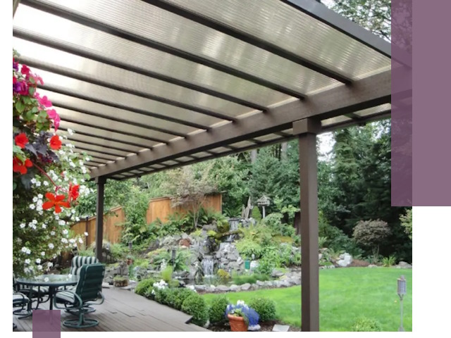 Навесы из поликарбоната под ключ в Сасове быстро и надёжно