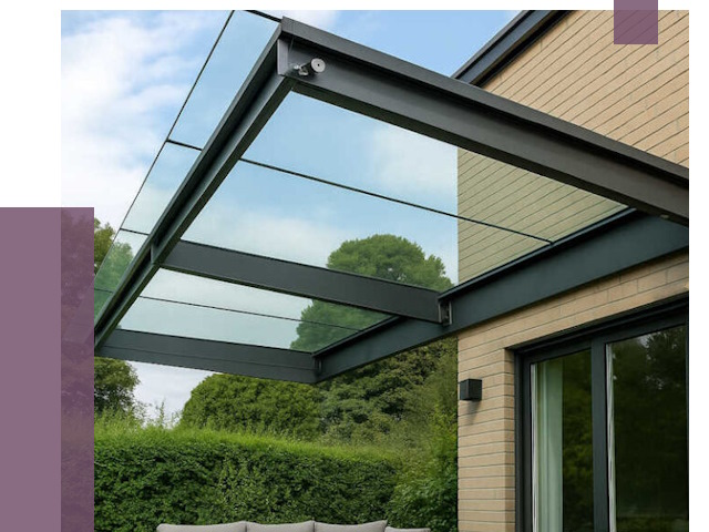 Стеклянные навесы и козырьки в Сасове от 12126 руб.