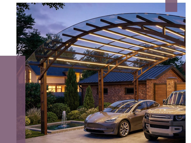 Металлические навесы в Сасове от 12530 руб. под ключ — ПРОЛЁТ-Ссв