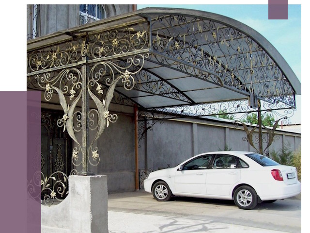 Кованые навесы в Сасове от 14400 руб. | ПРОЛЁТ-Ссв