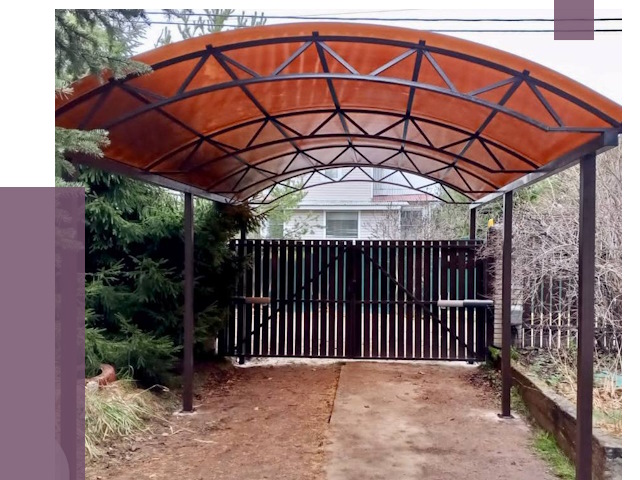 Арочные навесы в Сасове от 12581 руб. — изготовление и монтаж | ПРОЛЁТ-Ссв