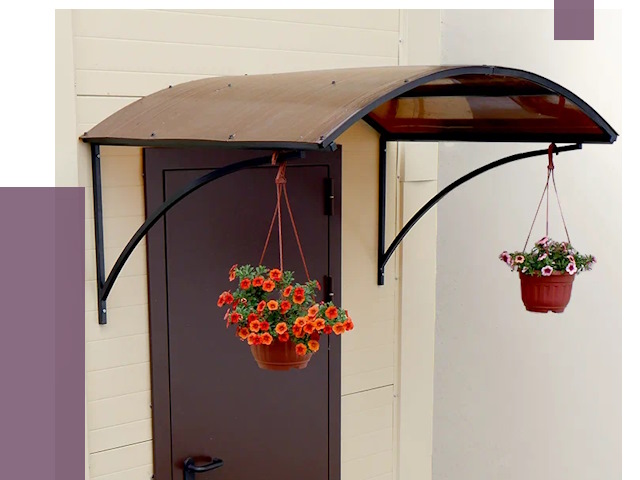 Козырьки над входом в Сасове от 14652 руб.  | ПРОЛЁТ-Ссв