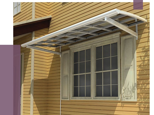 Козырьки над окнами в Сасове от 7528 руб. — монтаж, покупки | ПРОЛЁТ-Ссв