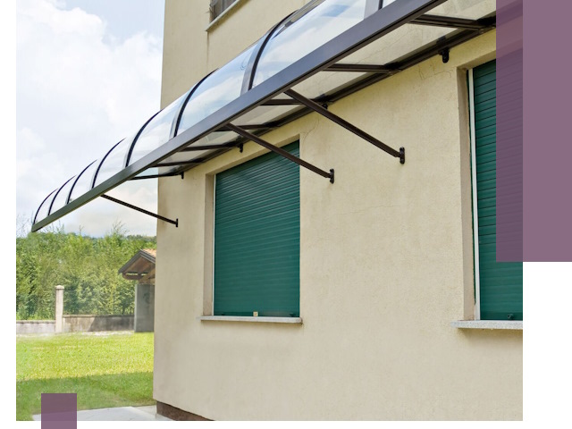 Козырьки над окнами в Сасове — изготовление и монтаж по выгоде
