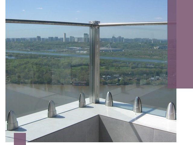 Стеклянные парапеты премиум класса в Сасове для домов и бизнесов