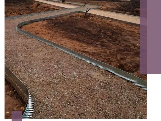 Металлические бордюры под ключ в Сасове — изготовление и монтаж