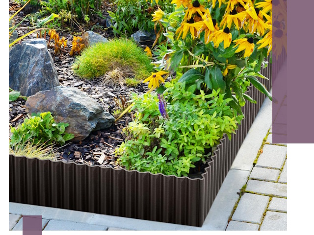 Металлические бордюры для клумб в Сасове — производство и монтаж